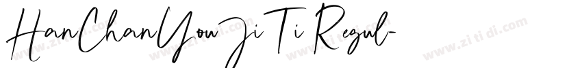 HanChanYouJiTi Regul字体转换